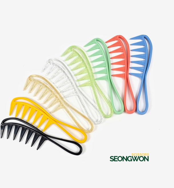 도끼빗 손길빗 포마드 마무리 빗 미용실 바버샵, 블랙, 1개