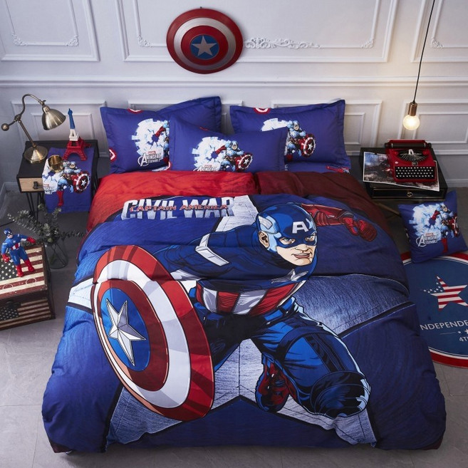 스파이더맨 이불세트 커버 슈퍼싱글 남아 침구 베개 순면, G