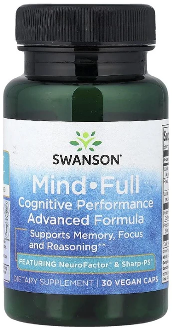 스완슨 마인드 풀 인지 기능 어드밴스드 포뮬라 포스파티딜세린 100mg 베지 캡슐 30정, 1개 - 쿠팡