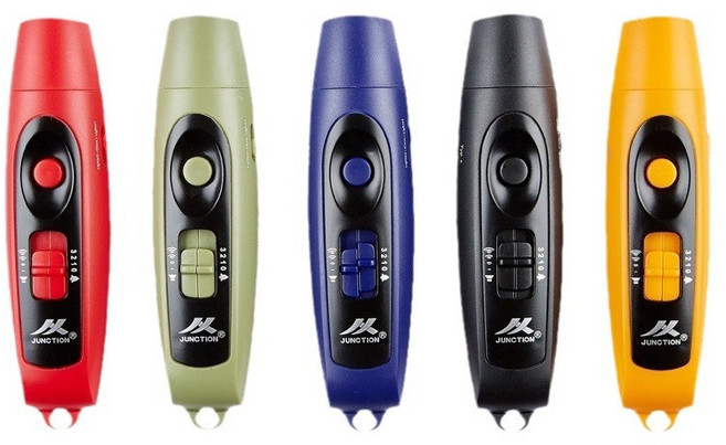 고음량 전자식 호루라기 USB 충전식 LED 스포츠 호신용 훈련용 캠핑용 휴대용 심판용, 1개, USB  레드 - 조명 기능 포함