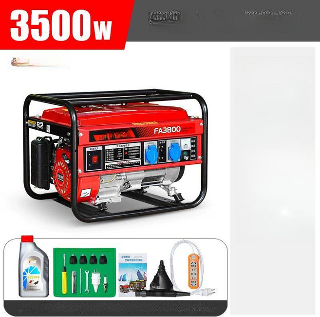 가솔린 발전기 소형 차박 가정용 캠핑용, 3.5kw 가솔린 220V, 1개