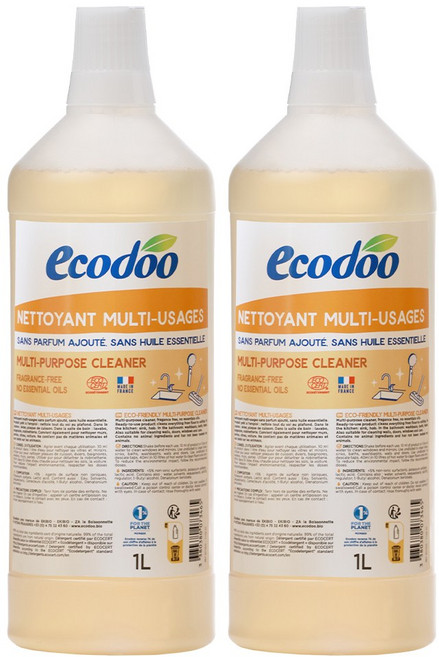 에코두 프랑스 욕실 청소세제 무향 대용량 1L 리필형, 2개