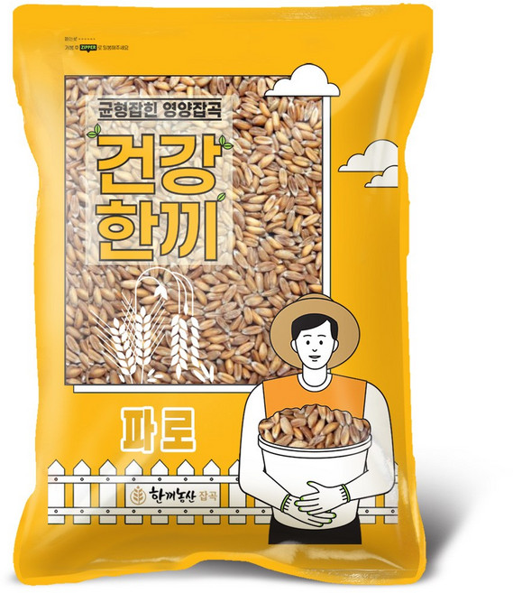 한끼농산 고대곡물 파로 FARRO 엠머밀, 1개, 2kg