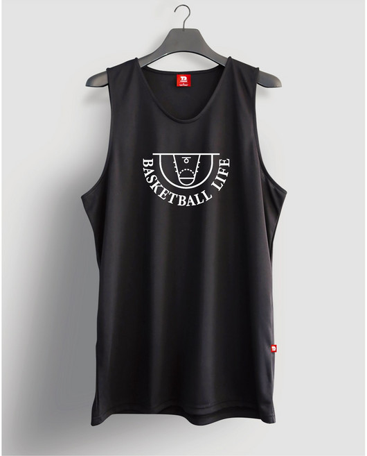 더림 바스켓볼라이프 농구 유니폼 민소매 슈팅 져지 커스텀 단체 제작 블랙