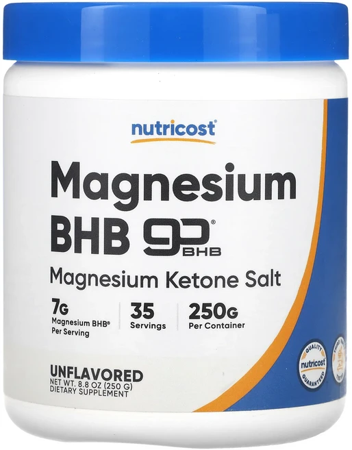 단백질 비타민 철분 마그내슘 칼슘 Nutricost 마그네슘 BHB goBHB® 무맛 250g(8.8oz) 고루고루섭취해주세요, Nutricost마그네슘BHBgoBHB무맛250g88o, 250g, 1개 - 쿠팡