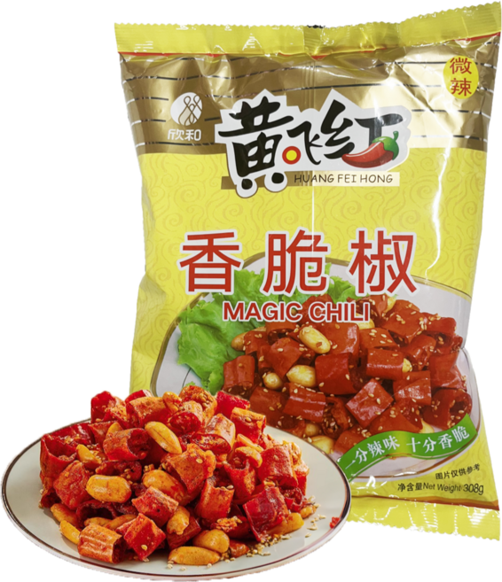 황비홍 향취고추 고추부각 마라땅콩 스낵, 308g, 1개