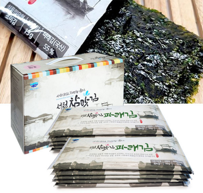 서천참맛김 반장김 파래김 15봉 선물세트 명절선물 답례품, 1세트