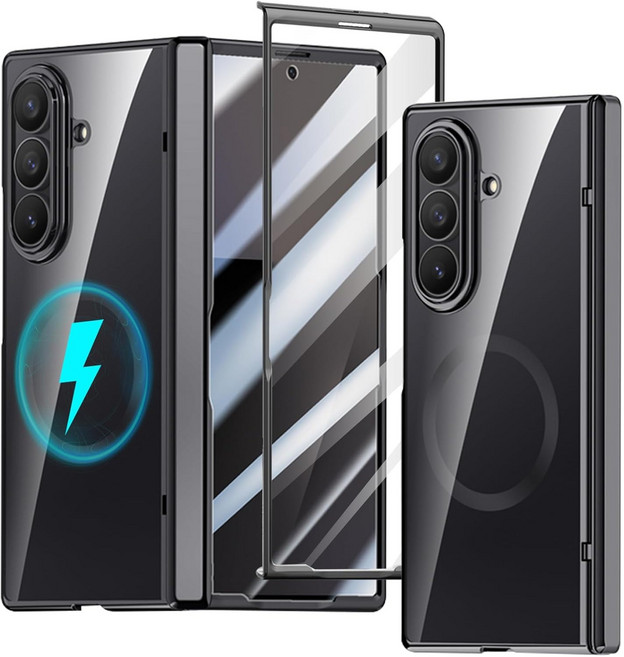 ESSENWOO Galaxy Z Fold 7 투명 광택 Mag Safe 초강력 자성 산화 방지 휴대폰 케이스