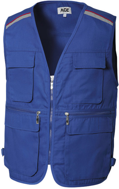 에이스 작업 조끼 망사 등산 낚시 안전 조끼 인쇄가능