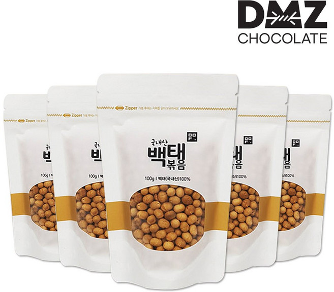[DMZ드림푸드] 파주장단콩 백태볶음콩 100gx5봉, 5개, 100g