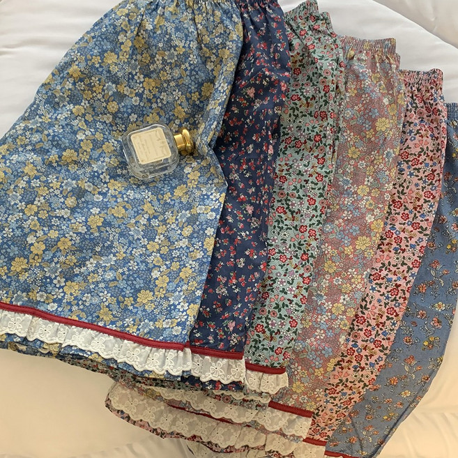 국산 아사순면 여성 잠옷바지 5부 반바지