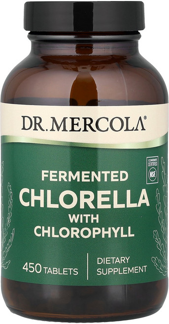 Dr. Mercola 발효된 클로렐라 450정 Mercola (닥터 머콜라), Dr. Mercola, 발효된 클로렐라, 450정 Me, 1개