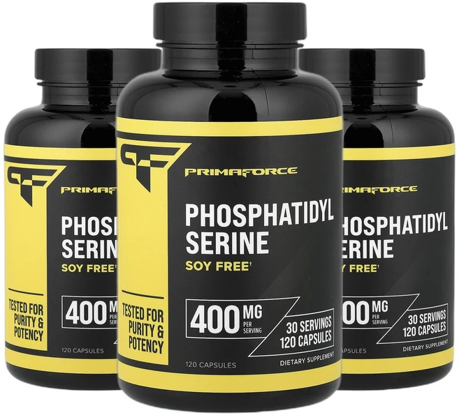 프리마포스 포스파티딜세린 포스타디딜세린 대두 무함유 캡슐 120정 2+1, 3개 - 쿠팡
