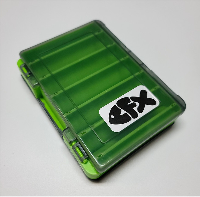 CFX 에기케이스 에기박스 양면 태클 루어 수납 케이스, 소형 그린, 1개