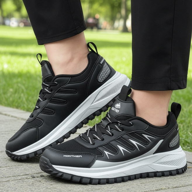 SSOOSS 남자 트레킹화 여성 등산화 가벼운 작업화 경량 운동화 ST74A1M