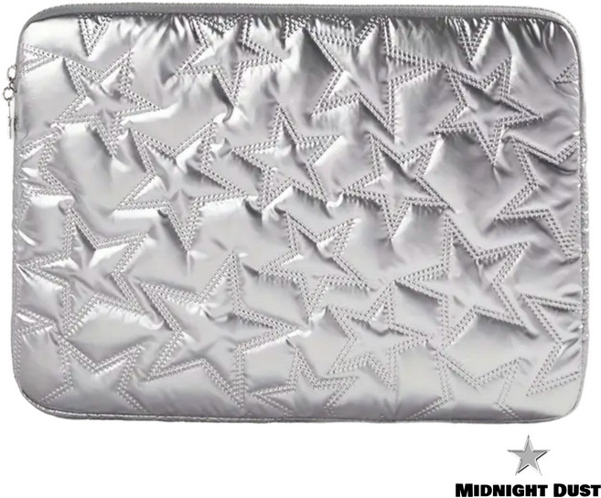 [미드나잇 더스트] 노트북 파우치 삼성 맥북 갤럭시북 아이패드 LG그램 가벼운 방수 슬리브 케이스 (11/12/13/14/15/16인치), 실버, 1개