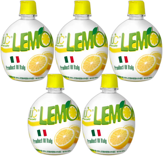 비타라임 5배농축 레몬농축액 이탈리아 프리미엄 레몬즙, 5개, 200ml