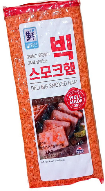 대림선 빅스모크 햄 1kg 슬라이스햄 훈제햄 캐나디안베이컨, 1개