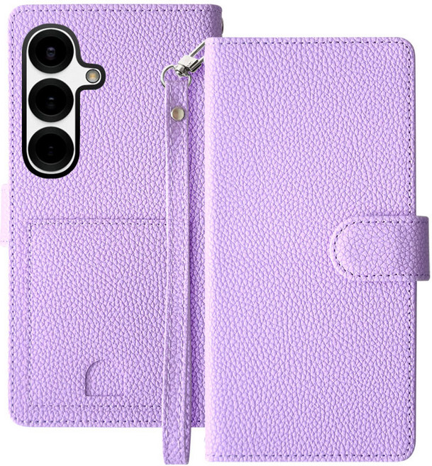 갤럭시 S25 시리즈 S25 / S25플러스 / S25울트라 - 린클 오플 월렛 지폐2칸+카드5장 올인원 지갑형 케이스 + 손목스트랩