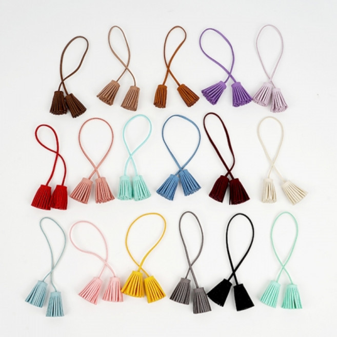 스웨이드 줄 태슬 (낱개), 그레이 [24115], 1개