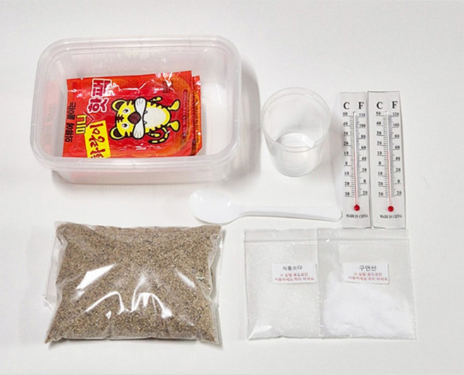 지구과학실험 온실가스 기온상승 지구온난화 온실효과실험 (막대온도계) 혼합 교재, 1개