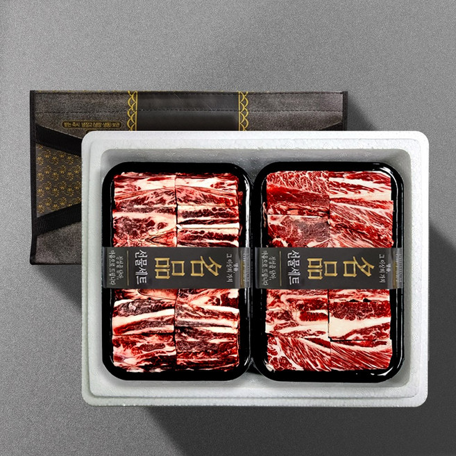 [기품맛담] 프리미엄 한우찜갈비 1.6kg 선물세트 3호, 1개