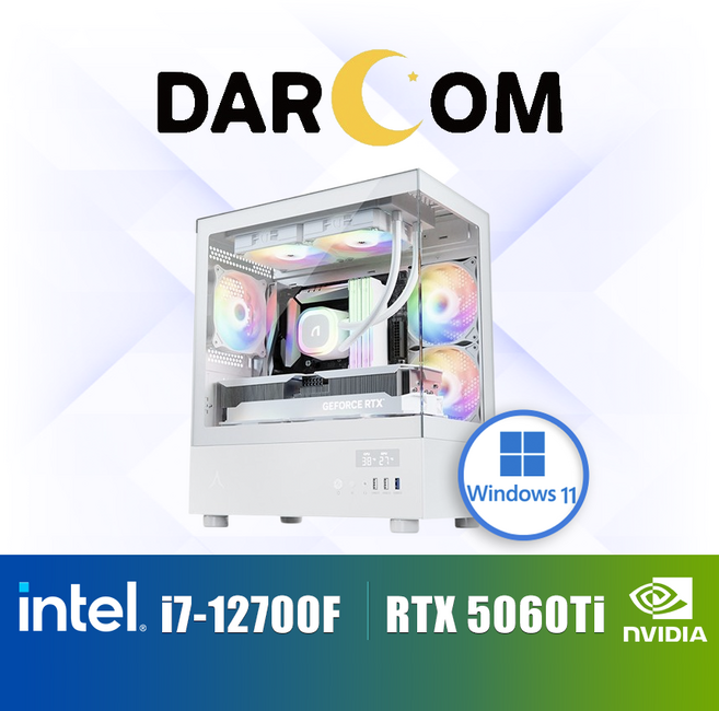 달컴 윈도우탑재 게이밍 조립PC 롤 발로란트 서든어택 오버워치2 배그, i7-12700F, 지포스 RTX 5060 Ti, 32GB, 1TB, WIN11 Home