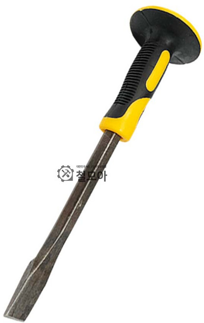 철모아 접시형 함마 다가네 노미 250mm 300mm고무 손잡이 치즐 끌 석공 조각 돌 바위 석재 손보호 타일제거 바닥작업, 철모아 접시형 함마 다가네 300mm, 1개