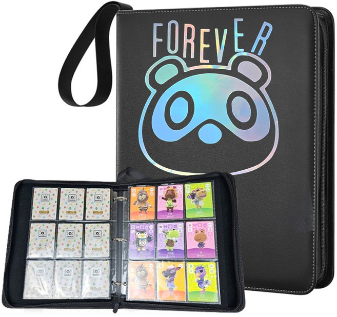 호환 앨범 바인더 동물의숲 아미보 유희왕 MLB NBA 파니니 카드 보관함 슬리브 450매 신가격판, 빅9칸, 1개