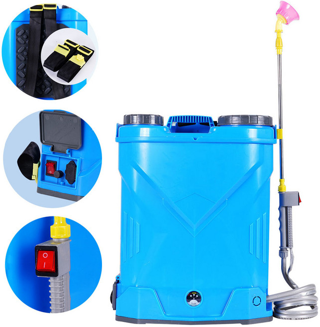 충전식 전동 농약분무기 20L-12A 살포기, 1개, 하늘색