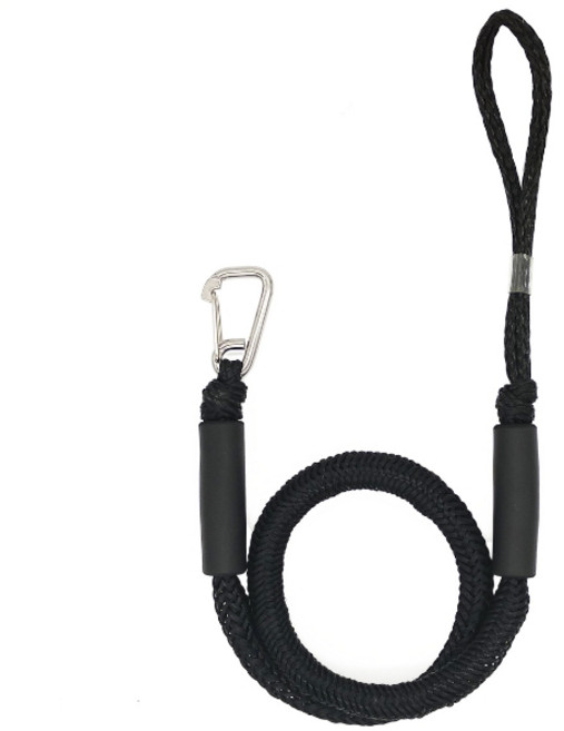 보트 로프 카약 밧줄 요트 고정 카라비너 정박용품, 블랙