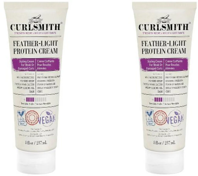 CURLSMITH 컬스미스 페더-라이트 프로틴 헤어 크림 8 oz 2팩, 237ml - 쿠팡