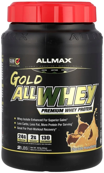 올맥스 골드 올웨이 프리미엄 유청단백질 초콜릿땅콩버터맛 907g AMX-22499 - 쿠팡