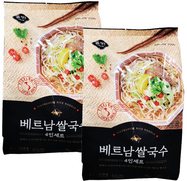신세계푸드 올반 베트남쌀국수 4인 410g, 2개