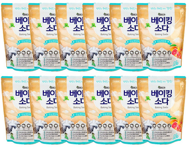 산도깨비 대용량 베이킹소다 1.2kg 리필 X 12개