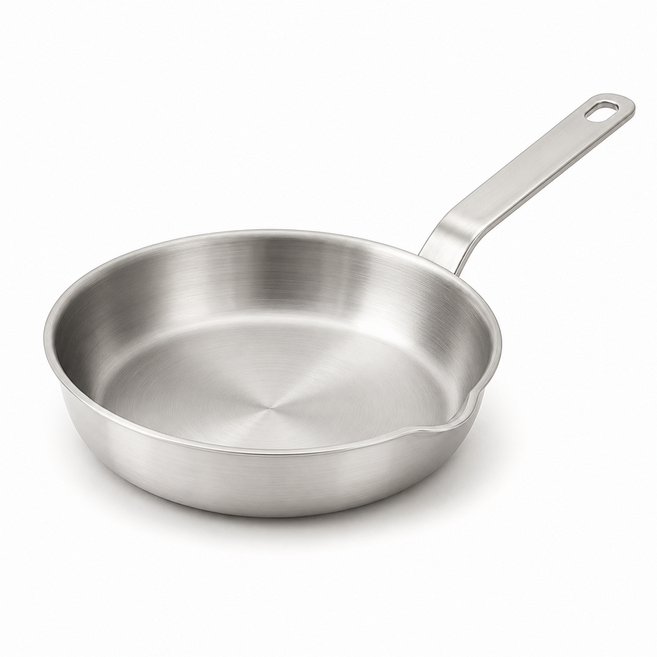 CookBuddy 316 스텐 통5중 이유식팬 미니 후라이팬 인덕션 가스레인지 겸용, 1개, 14cm