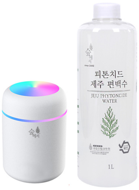 숲에서 편백수 가습기 F1000 세트 (편백수1L * 1ea 포함), 1개, 1L