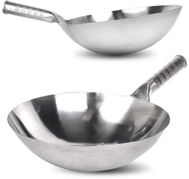 스테인레스 북경팬 스텐웍 중식 궁중팬 볶음팬 중화웍 중화요리 업소용 튀김 웍팬 캠핑웍, 스텐 북경팬-36cm, 1개