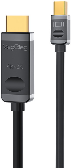 베지그 Mini DP to HDMI 4K 케이블, 1개, Z-608 (3M)
