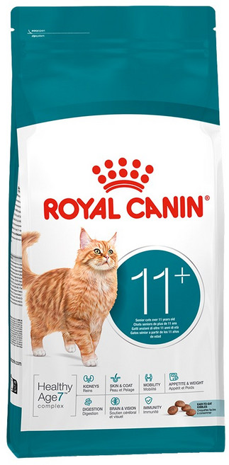 로얄캐닌 에이징 11+ 2kg 노령묘 고양이 사료, 1개, 곡물