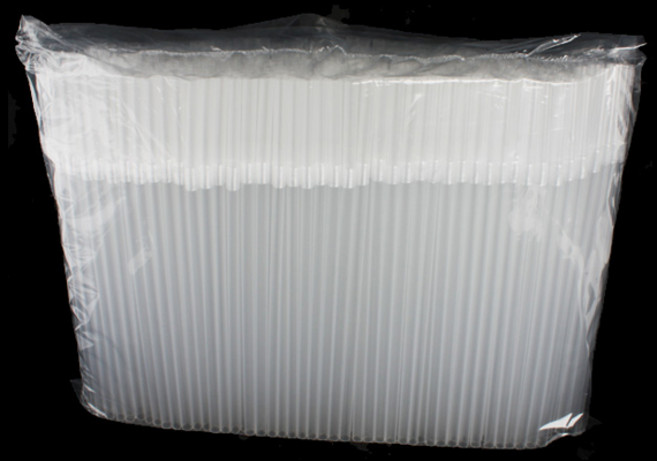 7mm 25cm 투명 자바라 스트로우 음료용 1봉 500개입, 1개