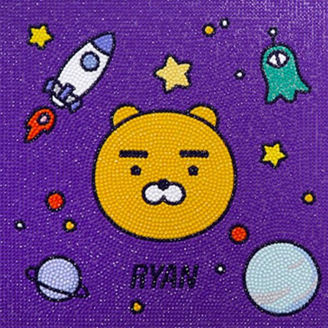 아트박스/아이러브페인팅 DIY 보석십자수 카카오프렌즈 우주모험 라이언 25x25, 1개