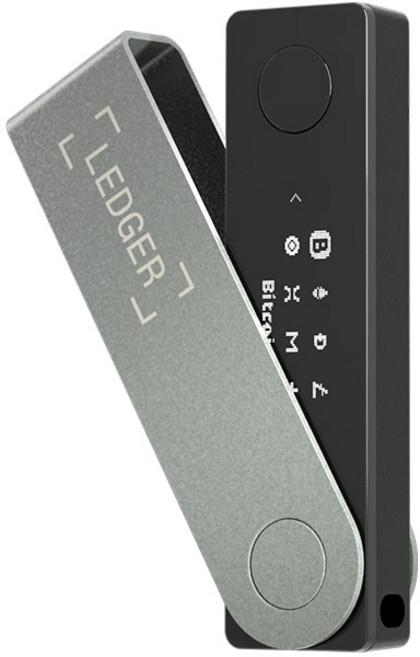 Ledger Nano X 암호화폐 하드웨어 월렛 | 비트코인 BTC | 이더리움 ETH | USDT | 멀티코인 지원 | 블루투스 연결 | 보안칩- 무작위로 발송됩니다, 1개, 1TB