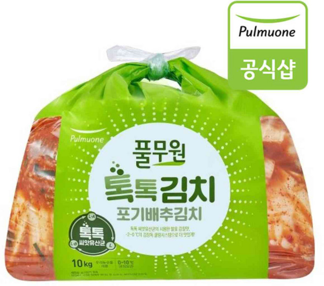 [풀무원] 생산직송! 톡톡 포기김치 (10kg), 10kg, 1개