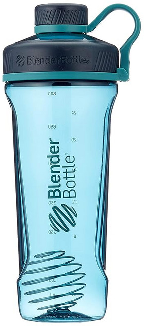 BlenderBottle Radian Tritan 32oz 단백질 셰이커 블렌더 병 용량 940ml 메모리 800ml 바다 BBRDT32-SEA, 1개, 1ml, 상세페이지 참조