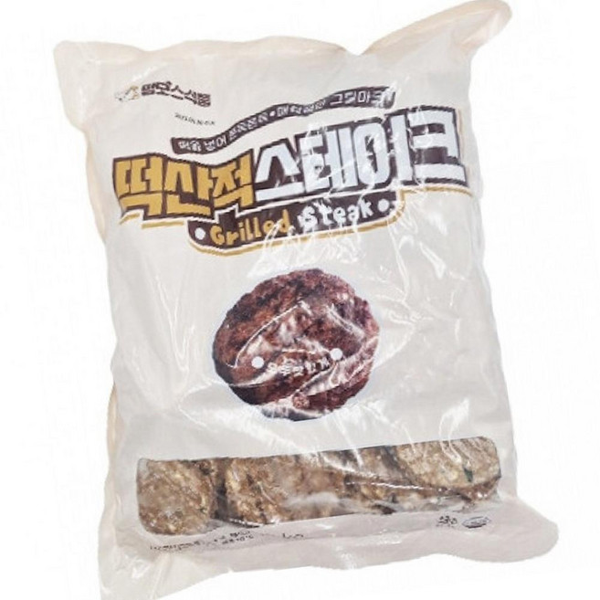 맘모스 떡 산적 스테이크 2Kg 떡꼬치 간식, 1개