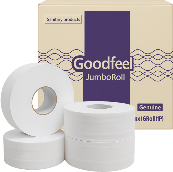 굿필 업소용 휴지 점보롤 화장지 500M 16롤 1겹, 1개