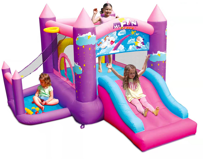 5732 미니 퍼플 캐슬바운스 - 미니 홈 에어바운스, 1개