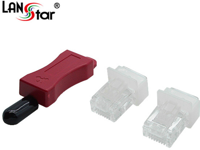 랜스타 LS-LKSR-WT 랜 포트 잠금장치 RJ45 DUST 콘넥터 포함 10pcs White 대만산, 1개