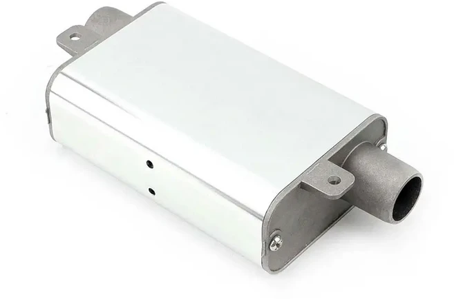 24mm 주차 히터 고급 알루미늄 합금 머플러 배기 파이프 공기 액세서리, 04 Silvery